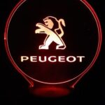 Lámpara Led Símbolo Peugeot