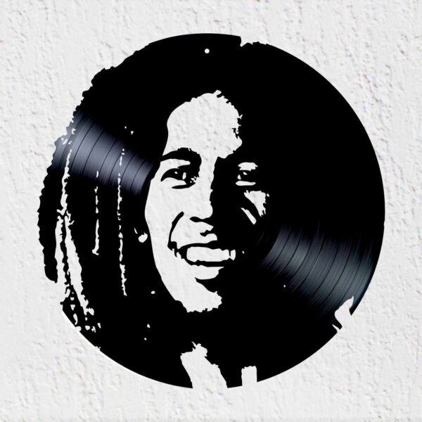 silueta de bob marley