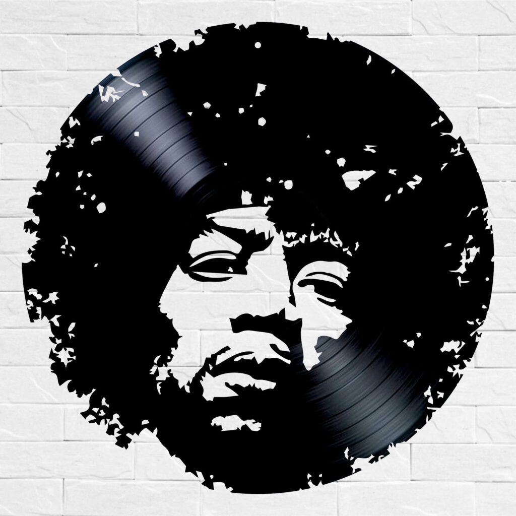 silueta jimi hendrix