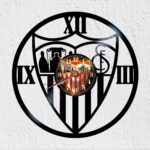 reloj de vinilo escudo de sevilla