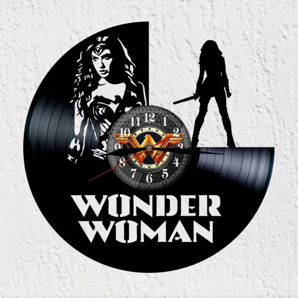 reloj de vinilo wonder woman