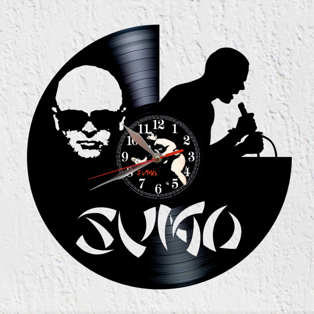 reloj de vinilo sumo