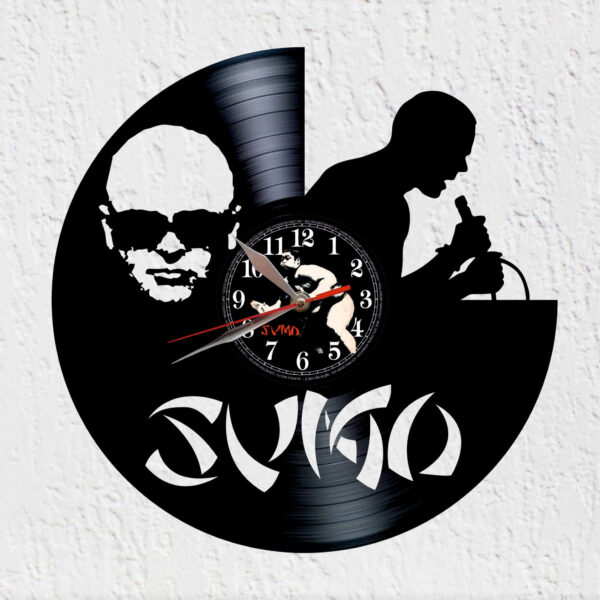 reloj de vinilo sumo
