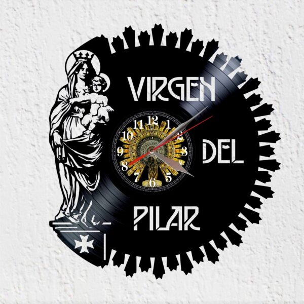 reloj de vinilo virgen del roció