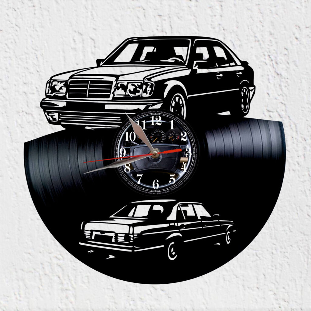 reloj de vinilo mercedes benz