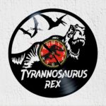 reloj de vinilo jurassic park