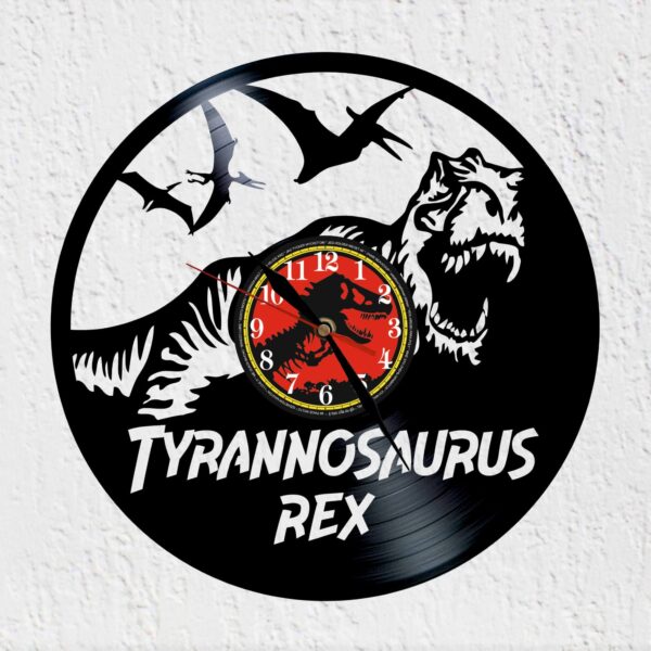 reloj de vinilo jurassic park