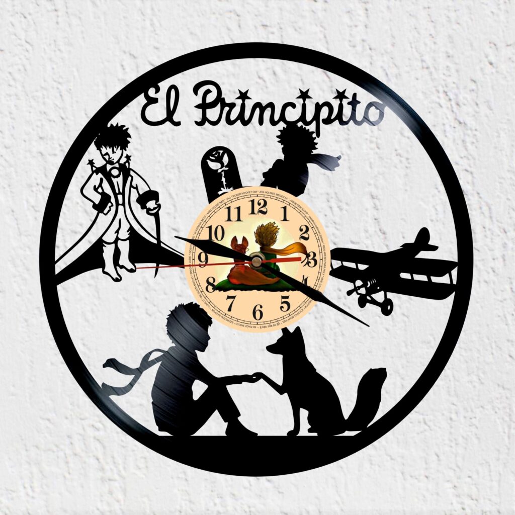 reloj de vinilo principito