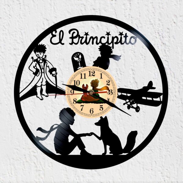 reloj de vinilo principito