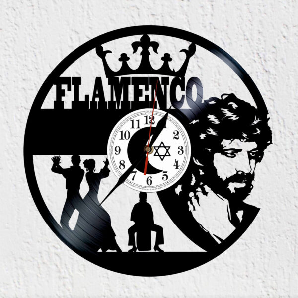 reloj vinilo camaron de la isla flamenco