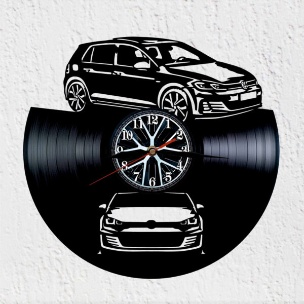 reloj de vinilo vw golf gti