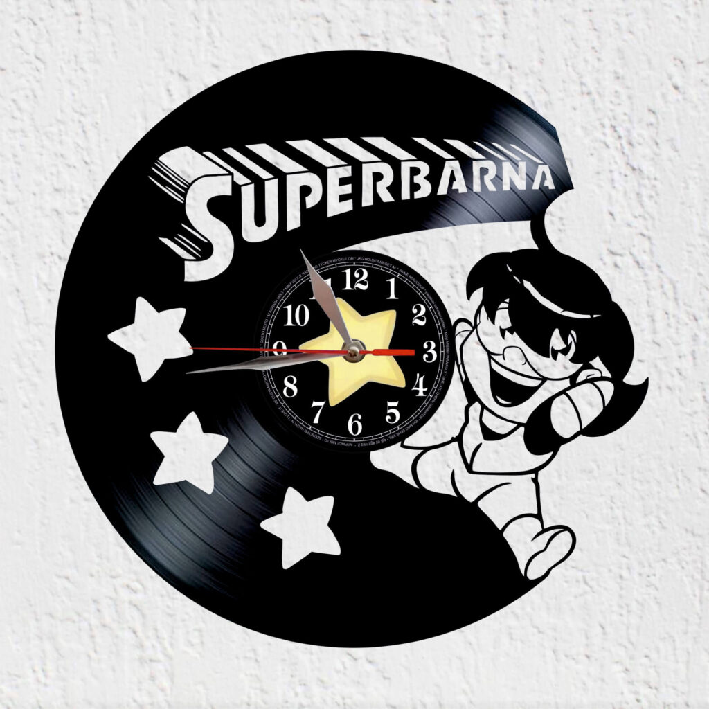 reloj vinilo superbarna