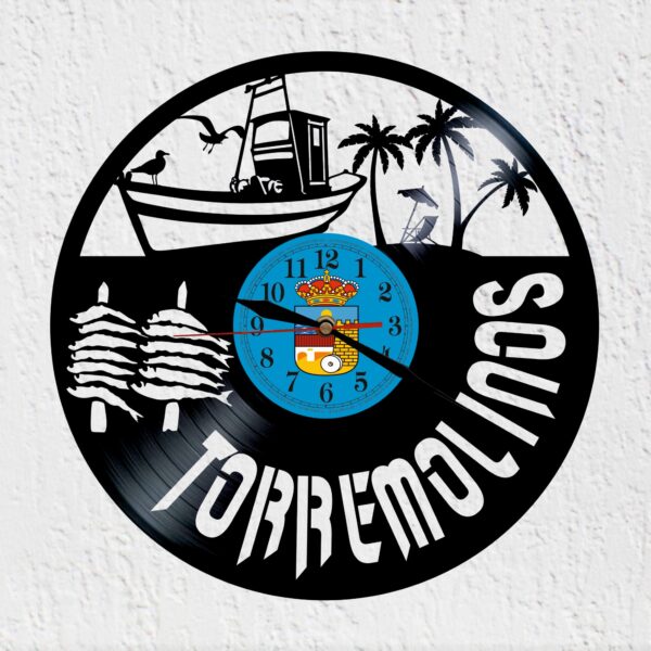 reloj de vinilo torremolinos