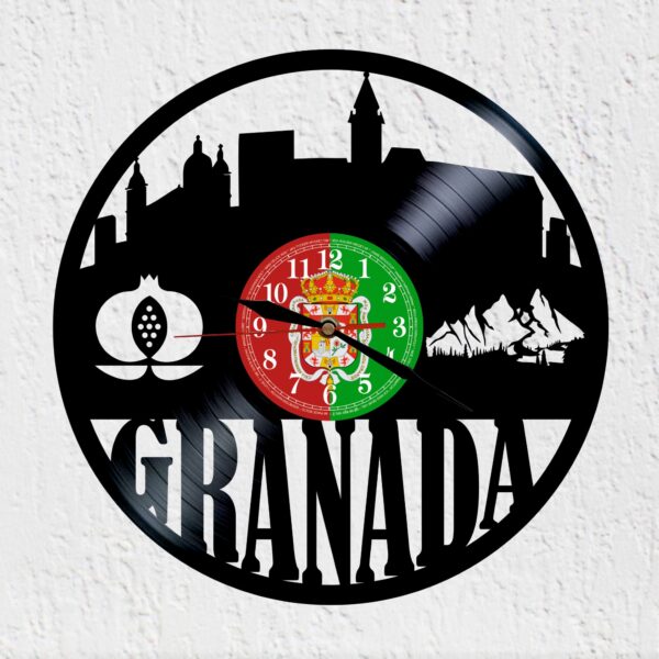 reloj de vinilo granada