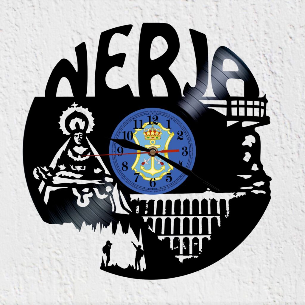 reloj de vinilo nerja