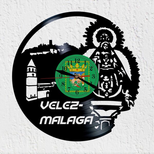 reloj de vinilo velez malaga