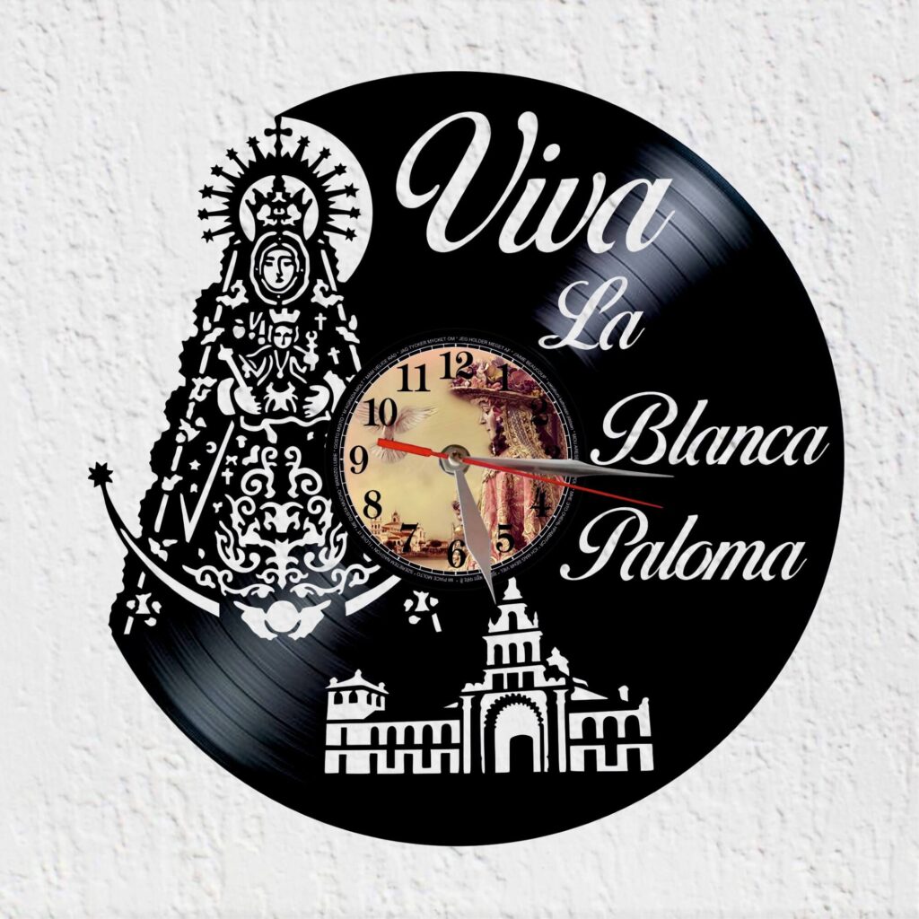 reloj de vinilo Virgen Rocio