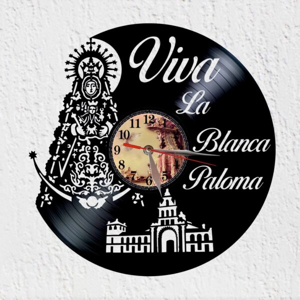 reloj de vinilo Virgen Rocio