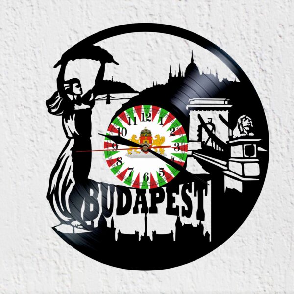 reloj de vinilo budapest