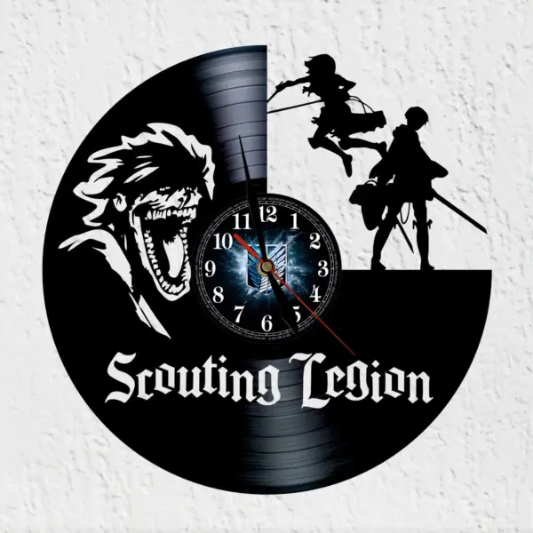 reloj de pared attack on titan anime
