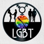reloj de vinilo LGBT