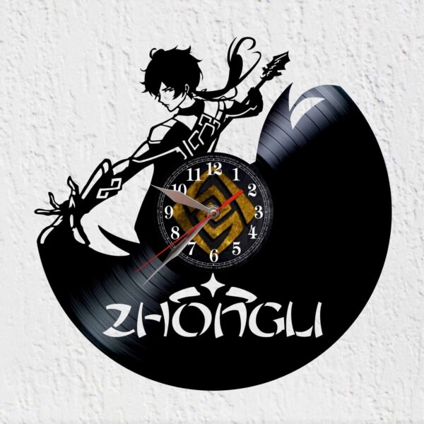 reloj vinilo genshin impact zhong li