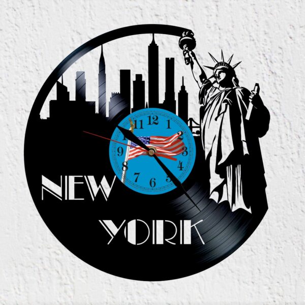 reloj de vinilo nueva york