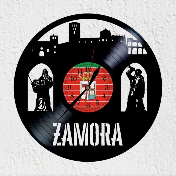reloj de vinilo zamora