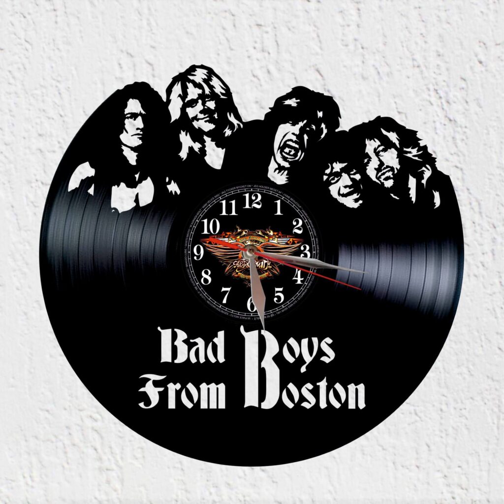 reloj vinilo aerosmith
