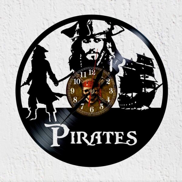 reloj de vinilo Piratas del Caribe
