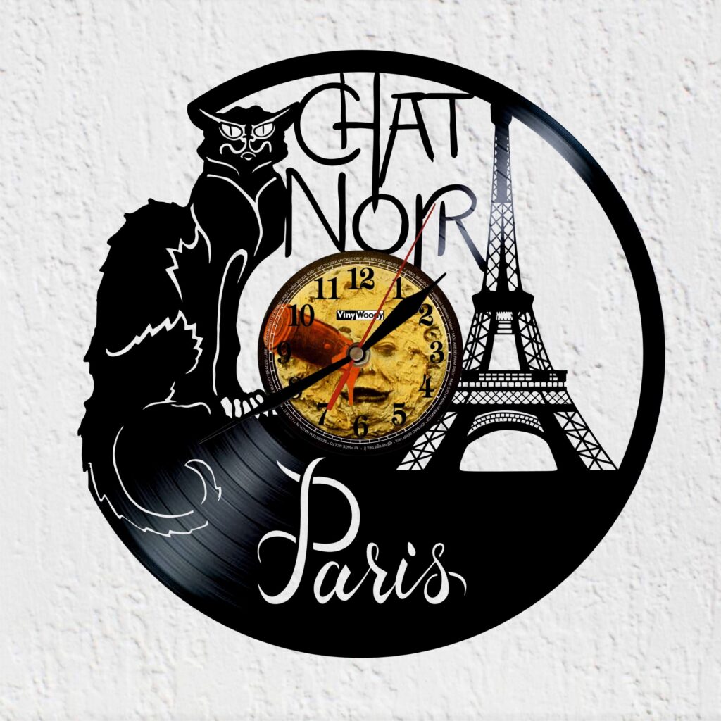 reloj de vinilo paris