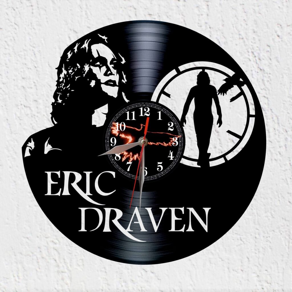 reloj de vinilo el cuervo