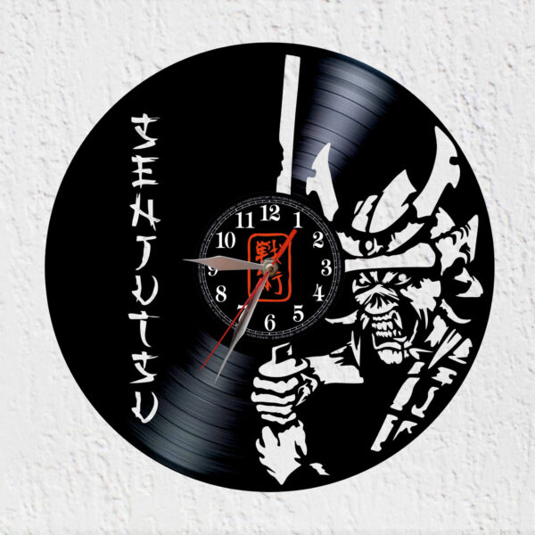 reloj vinilo iron maiden senjutsu
