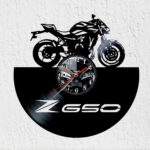 reloj de vinilo kawasaki z650