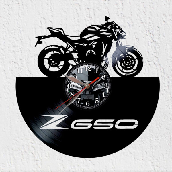 reloj de vinilo kawasaki z650