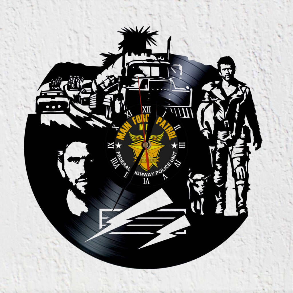 reloj de vinilo mad max