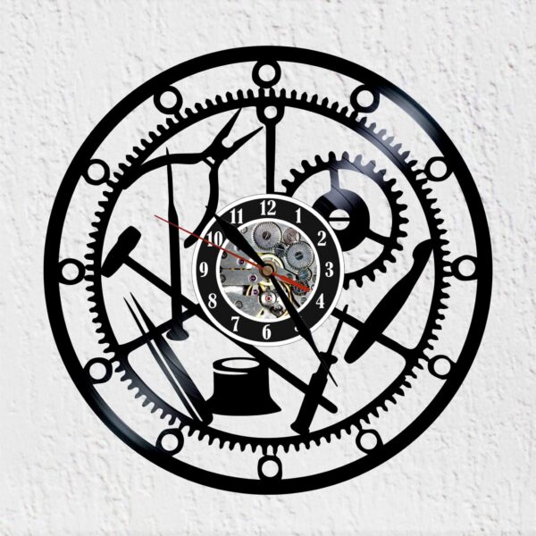 reloj de vinilo de relojería