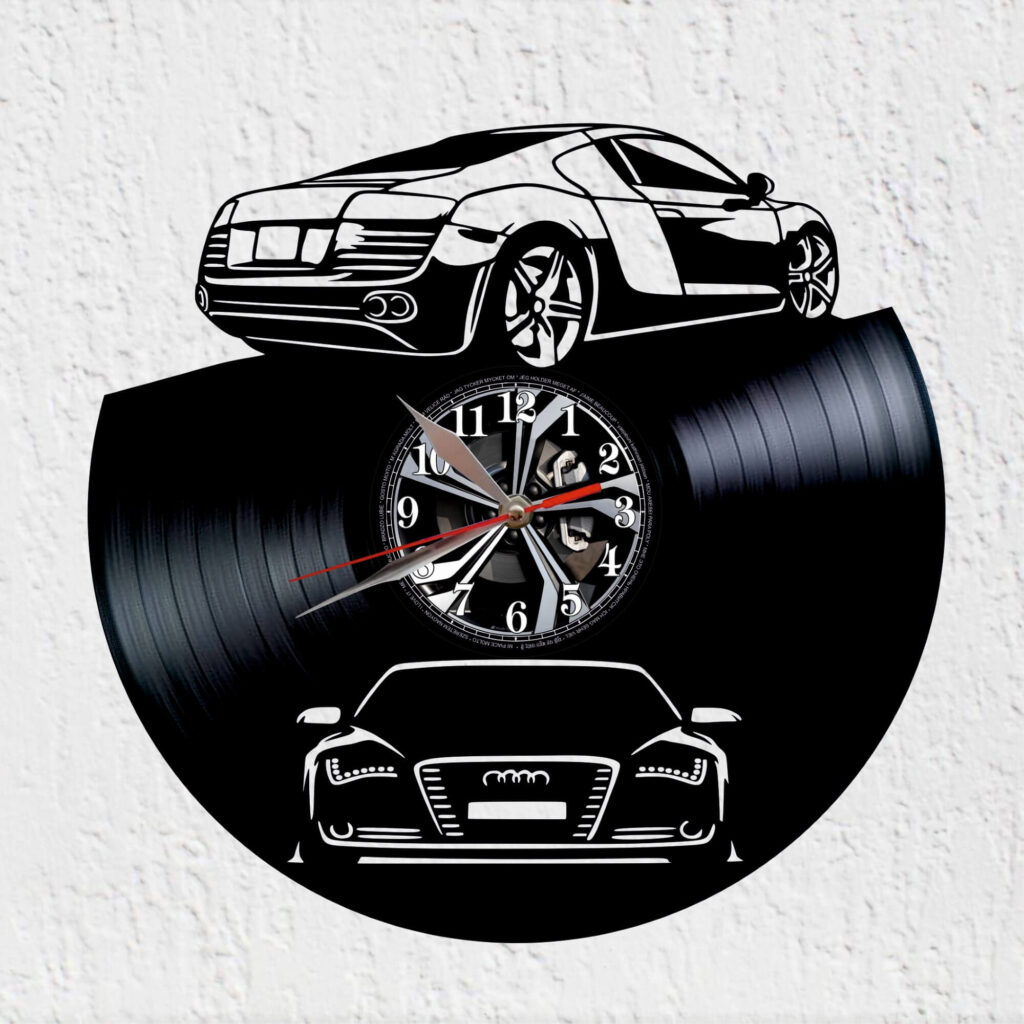 reloj de vinilo audi