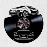 reloj de vinilo audi