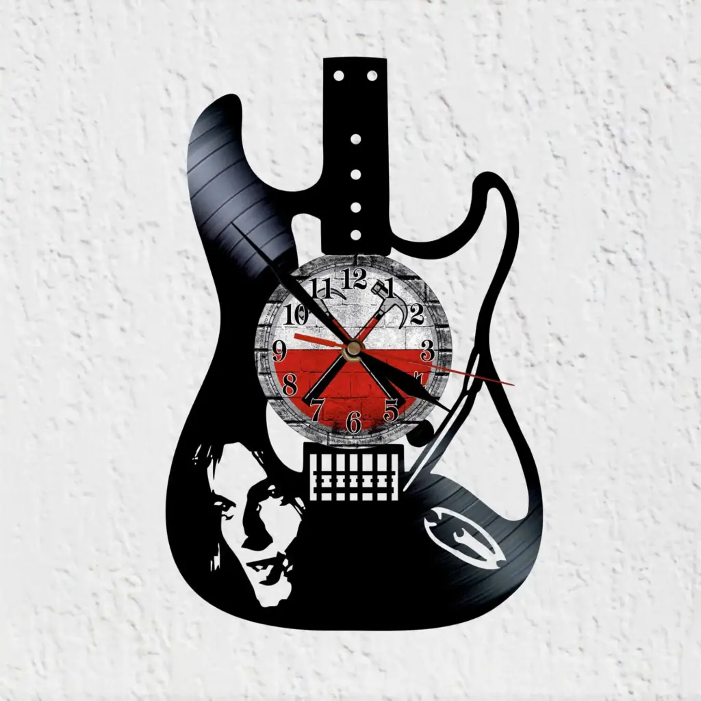 reloj pared pink floyd david gilmour guitarra
