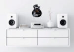 reloj de pared metallica james hetfield guitarra