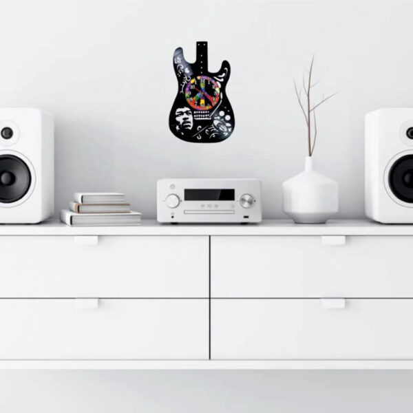 reloj de pared jimi hendrix guitarra m