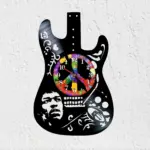reloj de pared jimi hendrix guitarra