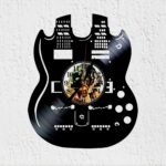 reloj pared led zeppelin jimmy page guitarra