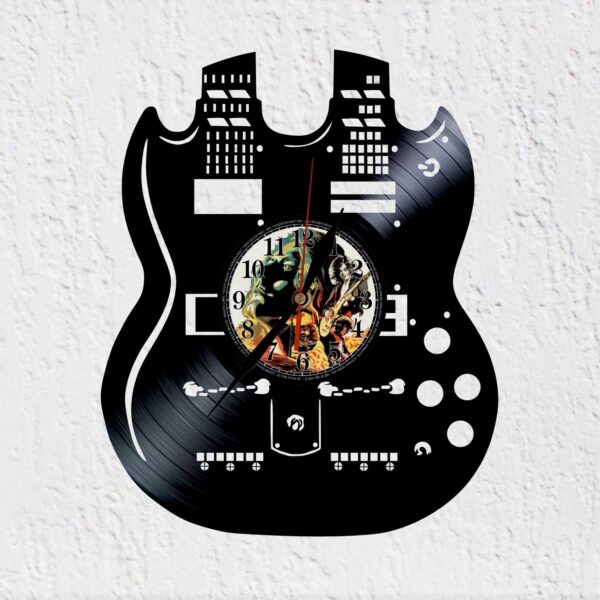 reloj pared led zeppelin jimmy page guitarra