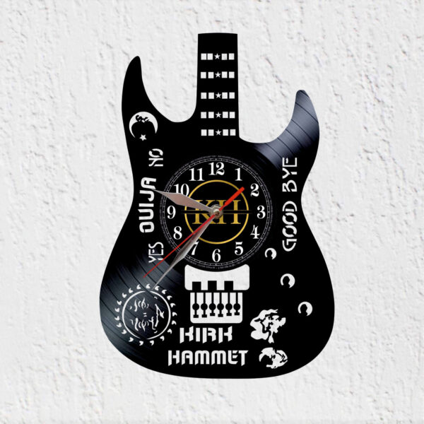 reloj pared guitarra kirk hammett metallica