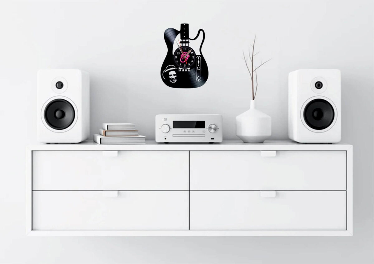 reloj pared rolling stones keith richards guitarra m