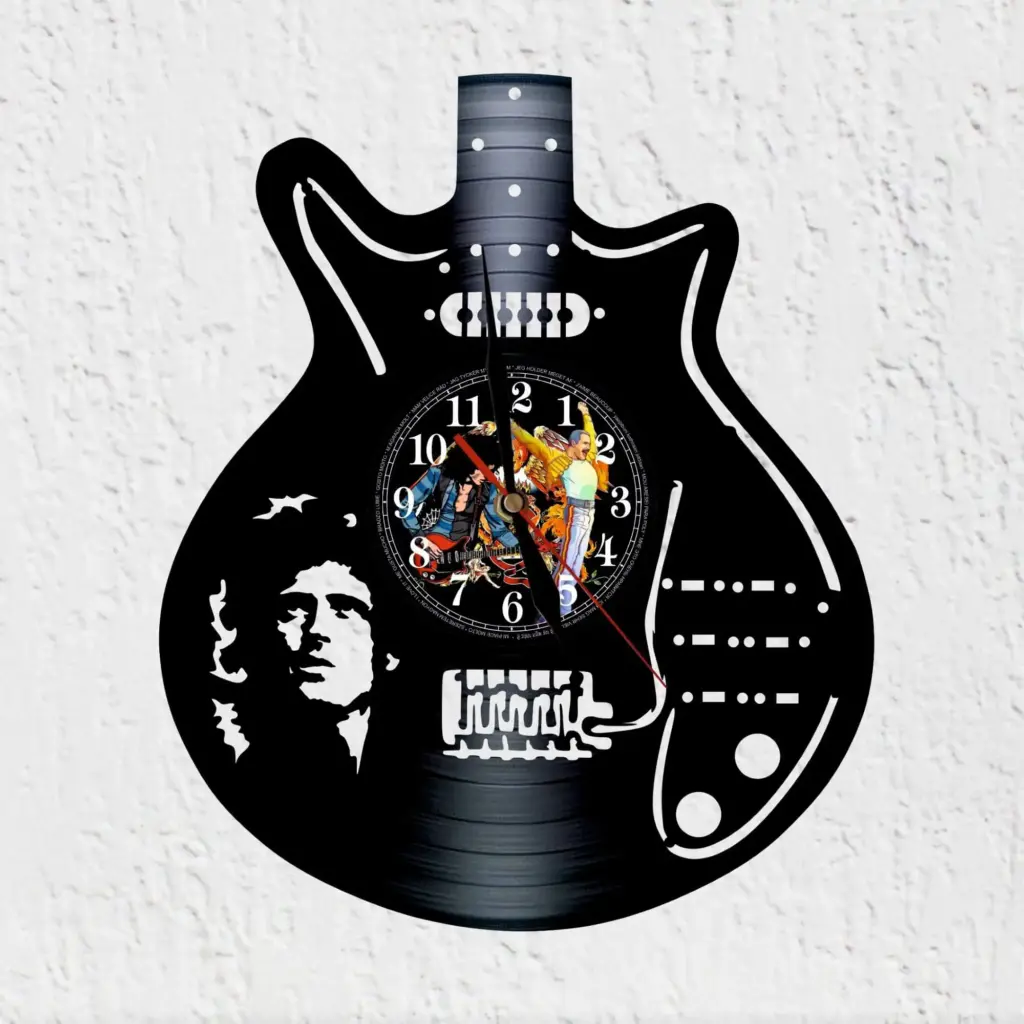 reloj de pared guitarra brian may queen