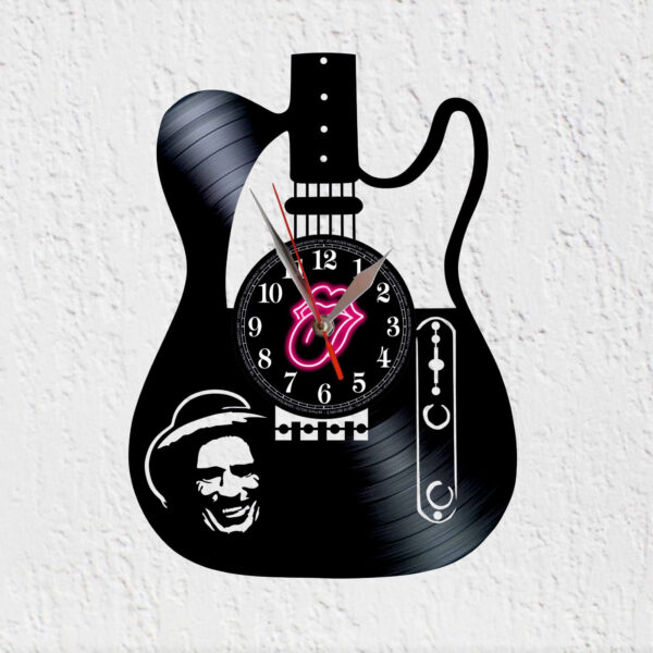 reloj pared rolling stones keith richards guitarra