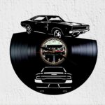 reloj de vinilo dodge charger